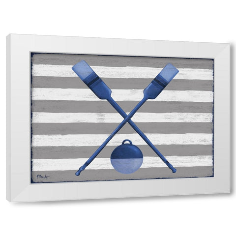Sunny Nautical IV White Modern Wood Framed Art Print by Brent, Paul