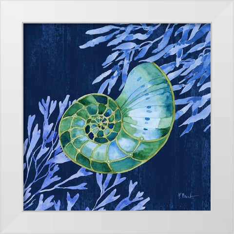 Bondi Shells II White Modern Wood Framed Art Print by Brent, Paul