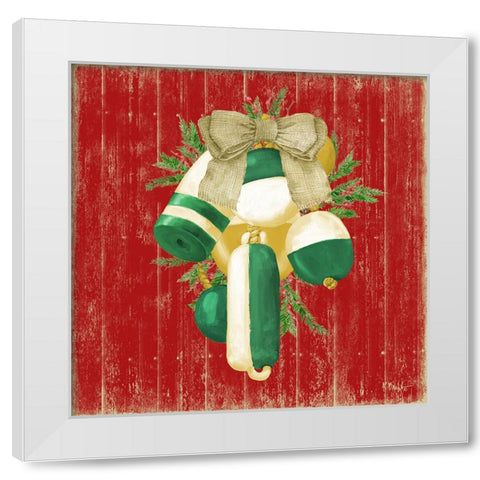 Nautical Holiday II - Red White Modern Wood Framed Art Print by Brent, Paul