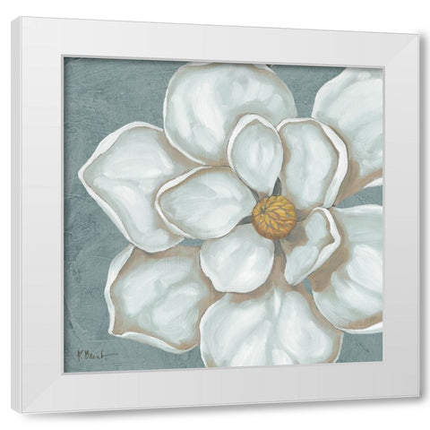 Floral Bloom V White Modern Wood Framed Art Print by Brent, Paul