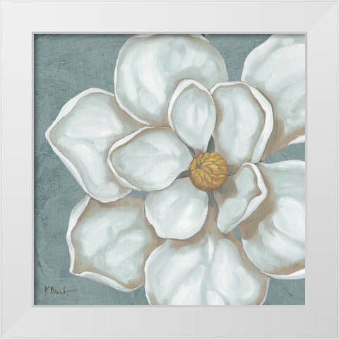 Floral Bloom V White Modern Wood Framed Art Print by Brent, Paul