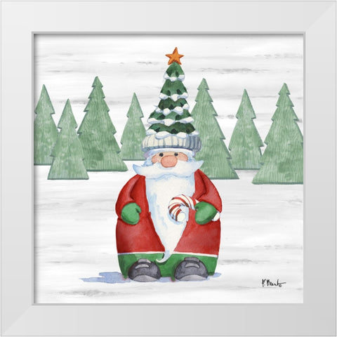 Gnome Town II White Modern Wood Framed Art Print by Brent, Paul