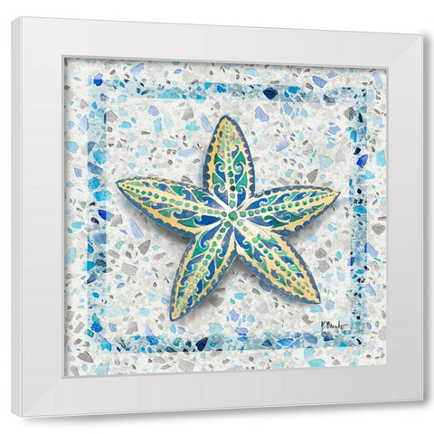 Embellished Shells II White Modern Wood Framed Art Print by Brent, Paul