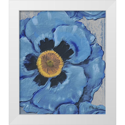 Floral Bloom VII White Modern Wood Framed Art Print by Brent, Paul