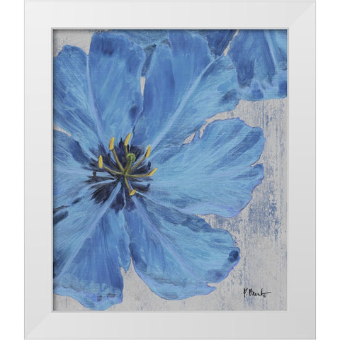 Floral Bloom VIII White Modern Wood Framed Art Print by Brent, Paul