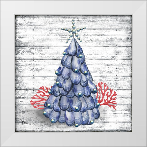 Mussel Tree White Modern Wood Framed Art Print by Brent, Paul