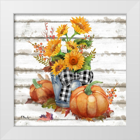 Rustic Fall V White Modern Wood Framed Art Print by Brent, Paul