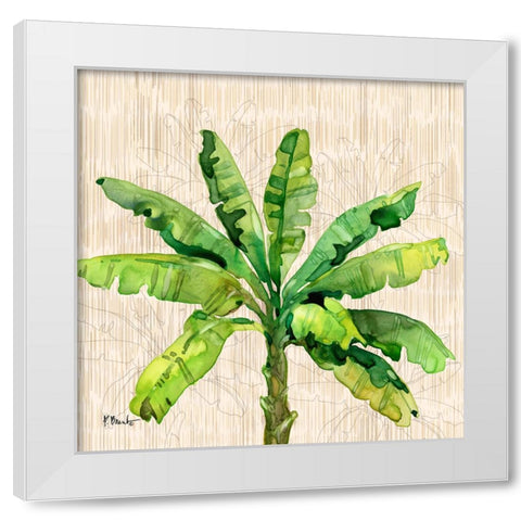 Hilo Palms II White Modern Wood Framed Art Print by Brent, Paul