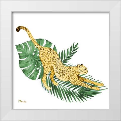 Wildcat Palms I White Modern Wood Framed Art Print by Brent, Paul
