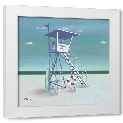 Coast Watch I White Modern Wood Framed Art Print by Brent, Paul