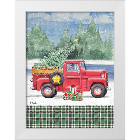 Holiday Campground Pass Vertical II White Modern Wood Framed Art Print by Brent, Paul