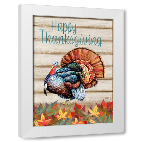 Thanksgiving Foliage - Wood White Modern Wood Framed Art Print by Brent, Paul