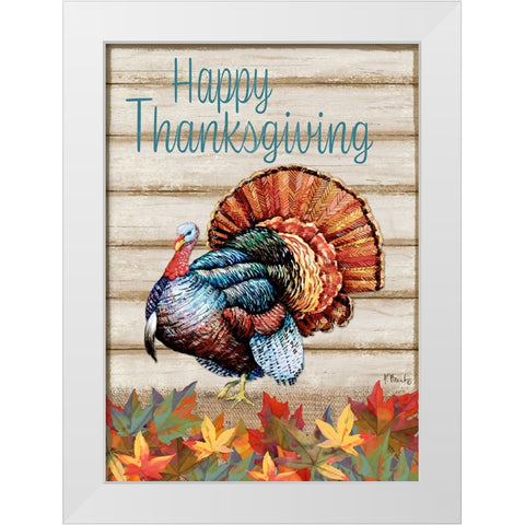 Thanksgiving Foliage - Wood White Modern Wood Framed Art Print by Brent, Paul