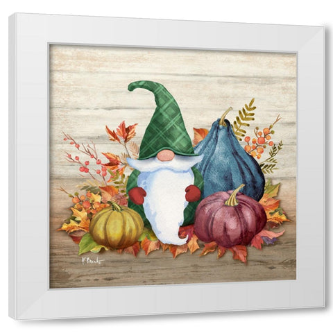 Autumn Gnome II White Modern Wood Framed Art Print by Brent, Paul
