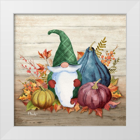 Autumn Gnome II White Modern Wood Framed Art Print by Brent, Paul