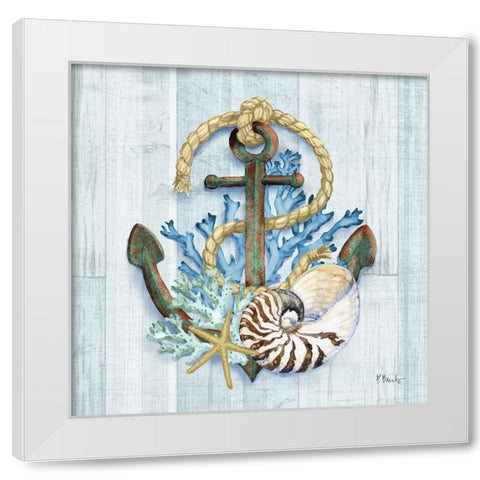 Coral Dive II White Modern Wood Framed Art Print by Brent, Paul