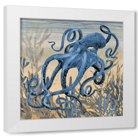 Tonga Sealife II - Sunset White Modern Wood Framed Art Print by Brent, Paul