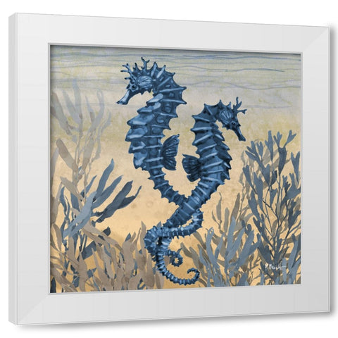 Tonga Sealife IV - Sunset White Modern Wood Framed Art Print by Brent, Paul
