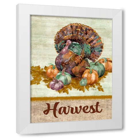 Juliette Harvest Colorful Vertical White Modern Wood Framed Art Print by Brent, Paul