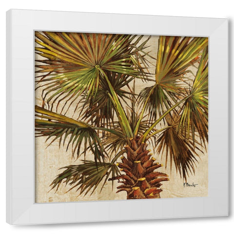 Woodside Palms I White Modern Wood Framed Art Print by Brent, Paul