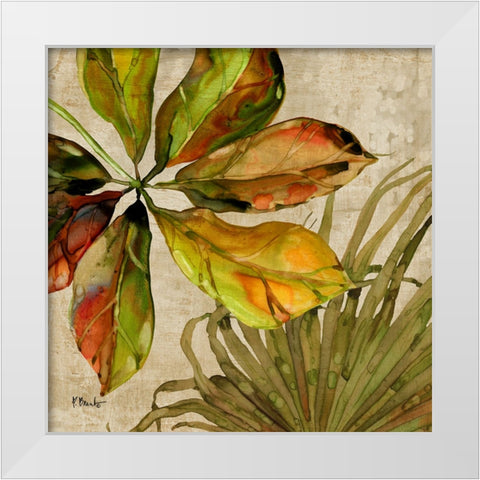 Palmdale Fronds II White Modern Wood Framed Art Print by Brent, Paul