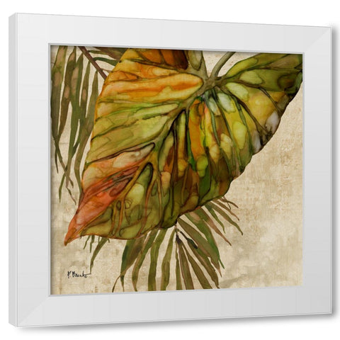Palmdale Fronds IV White Modern Wood Framed Art Print by Brent, Paul