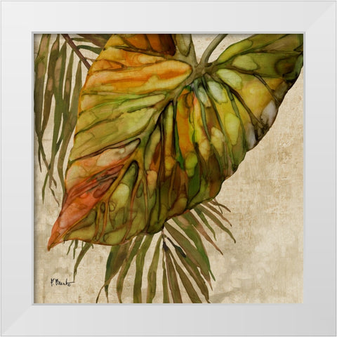 Palmdale Fronds IV White Modern Wood Framed Art Print by Brent, Paul