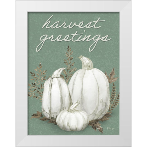 Sage Heirloom Vertical White Modern Wood Framed Art Print by Brent, Paul