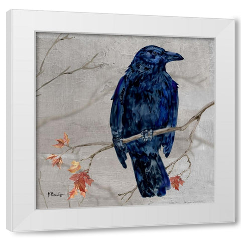 Crowing Woods III White Modern Wood Framed Art Print by Brent, Paul