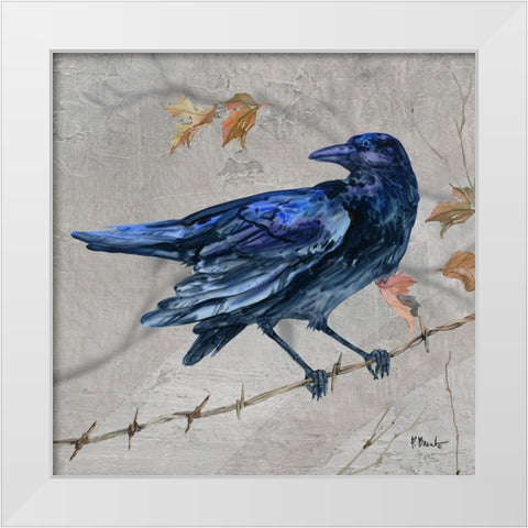 Crowing Woods IV White Modern Wood Framed Art Print by Brent, Paul