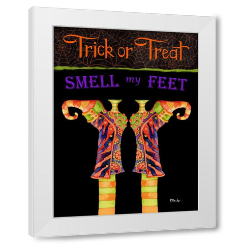 Witchy Feet Vertical White Modern Wood Framed Art Print by Brent, Paul