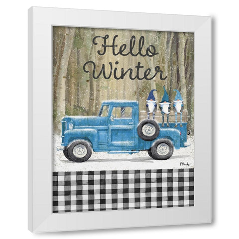 Gnome Birch Drifter Vertical White Modern Wood Framed Art Print by Brent, Paul