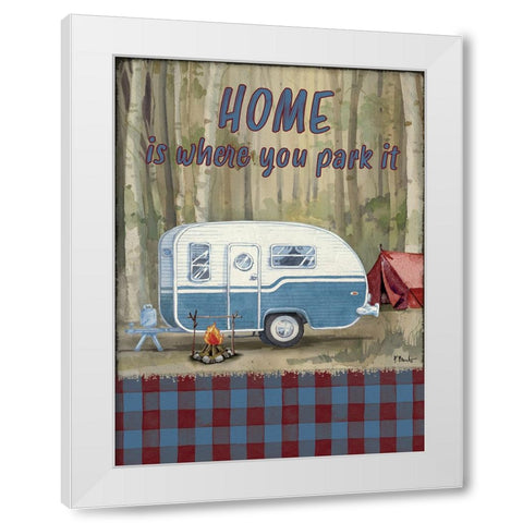 Birch Drifter Vertical II White Modern Wood Framed Art Print by Brent, Paul