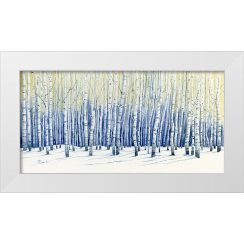 White Forest White Modern Wood Framed Art Print by Brent, Paul