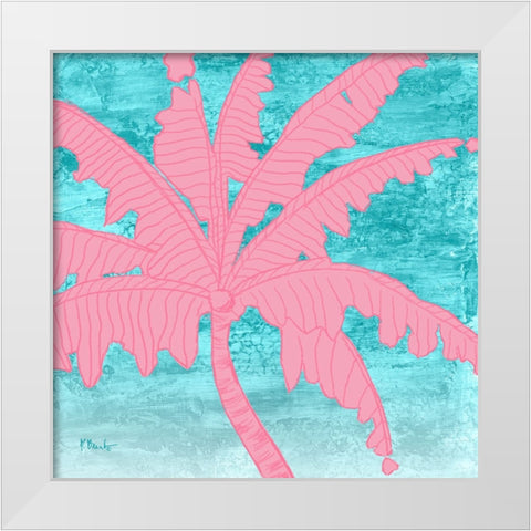 Sketched Palm I White Modern Wood Framed Art Print by Brent, Paul