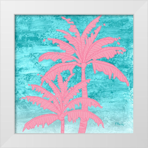 Sketched Palm II White Modern Wood Framed Art Print by Brent, Paul