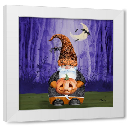 Spooky Forest Gnome II White Modern Wood Framed Art Print by Brent, Paul