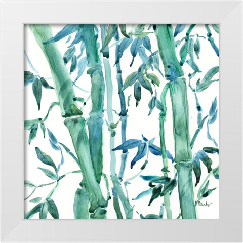 Bamboo Grove I White Modern Wood Framed Art Print by Brent, Paul