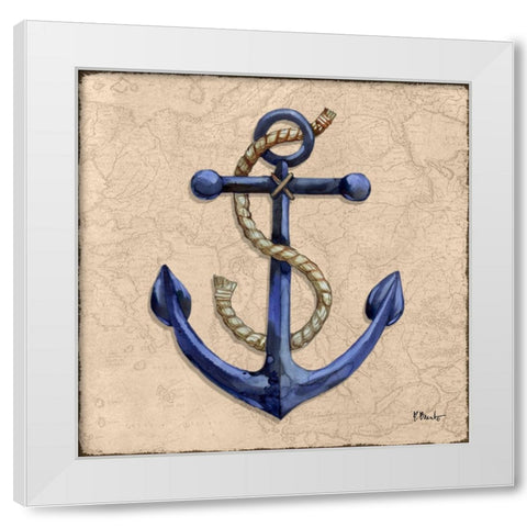 Skipper Sail II White Modern Wood Framed Art Print by Brent, Paul