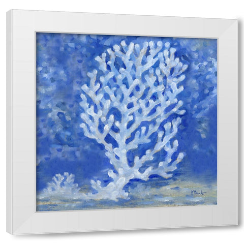 Impressions of Coral II White Modern Wood Framed Art Print by Brent, Paul