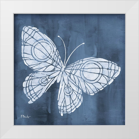 Garden Flight I White Modern Wood Framed Art Print by Brent, Paul