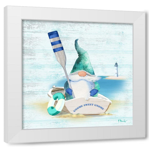 Coastal Gnome II White Modern Wood Framed Art Print by Brent, Paul