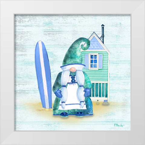 Coastal Gnome IV White Modern Wood Framed Art Print by Brent, Paul