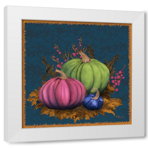 Jeweled Bounty II White Modern Wood Framed Art Print by Brent, Paul