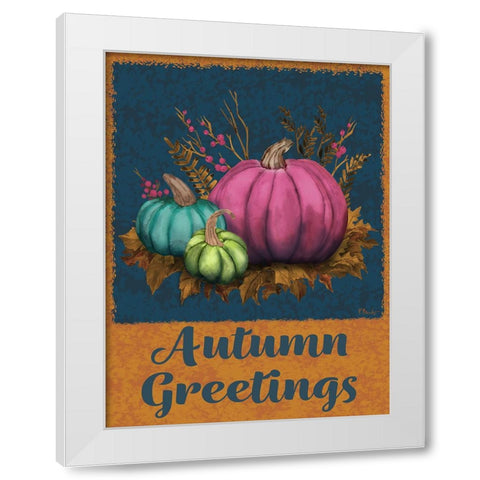 Jeweled Bounty Vertical I White Modern Wood Framed Art Print by Brent, Paul