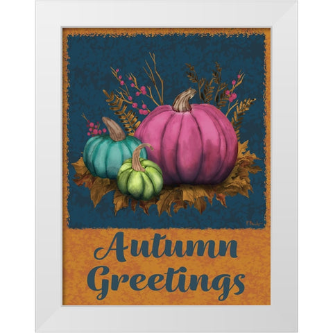 Jeweled Bounty Vertical I White Modern Wood Framed Art Print by Brent, Paul