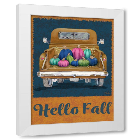 Jeweled Bounty Vertical II White Modern Wood Framed Art Print by Brent, Paul