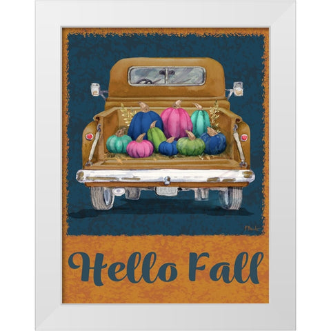 Jeweled Bounty Vertical II White Modern Wood Framed Art Print by Brent, Paul