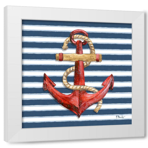 Submerged Anchor I - Classic White Modern Wood Framed Art Print by Brent, Paul