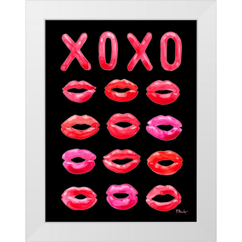 Lovers Day Vertical II - Black White Modern Wood Framed Art Print by Brent, Paul